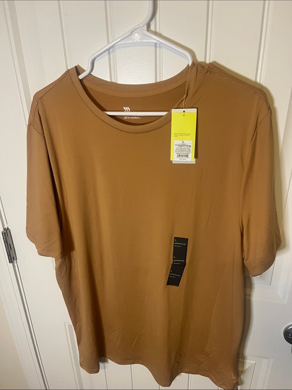 all in motion Men's Short-Sleeve Crew Tee - Caramel Brown